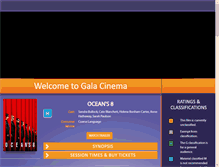 Tablet Screenshot of galacinema.com